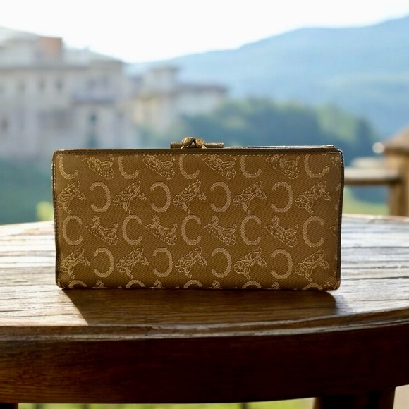 Celine Macadam Long Wallet with Kiss Lock - Picture 3 of 7